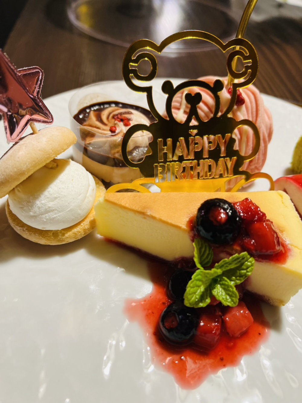 お誕生日ケーキプレート