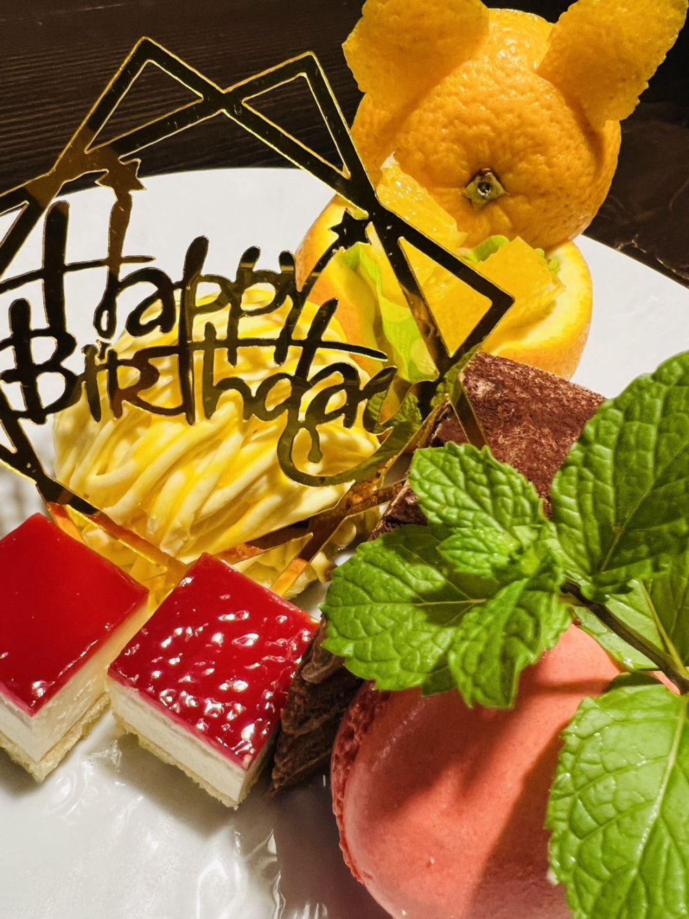 お誕生日ケーキプレート