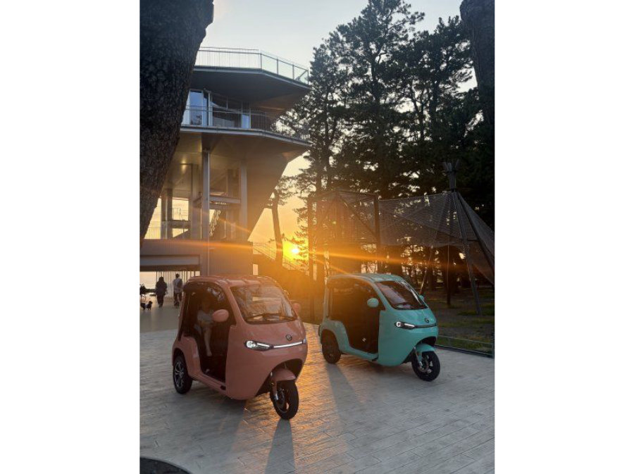 トゥクトゥクレンタル 夕陽